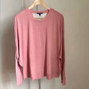 Journelle Emma Pullover Pink Long Sleeve Pajama Top